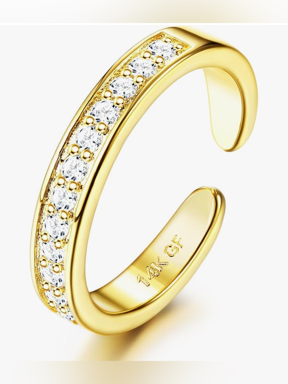 Stunning Nordstrom 14KT Gold filled 
Topaz adjustable toe ring